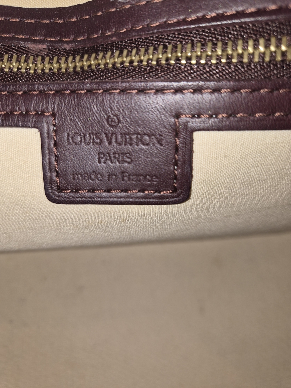 Louis Vuitton Monogram Mini Lin Alma Long Handbag East West Satchel Brown - Picture 12 of 16